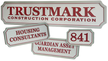 routed sign